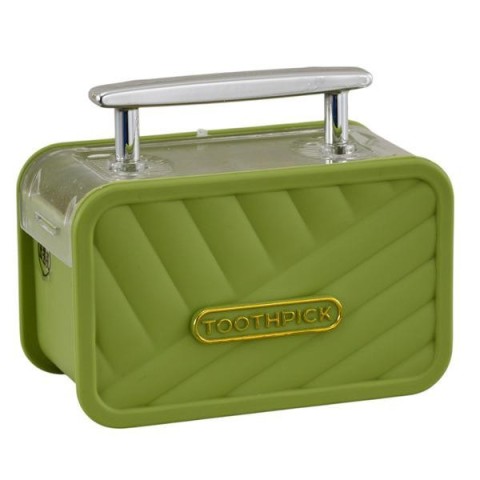 PSTUZZICADENTI VALIGIA VERDE